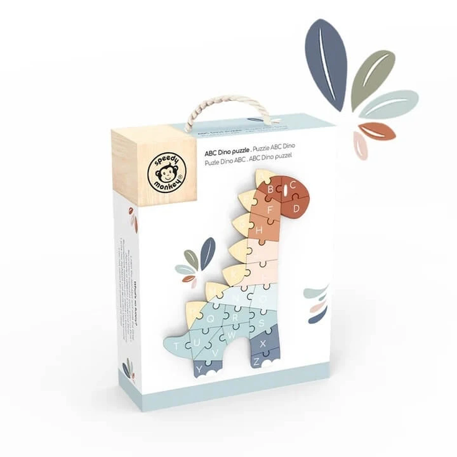 Houten puzzel ABC Dino, Speedy Monkey