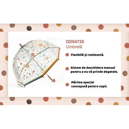 Paraguas Djeco para adultos, flores de colores