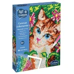 Kreativset mit Strasssteinen Katze
