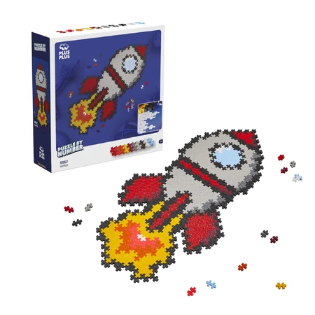 Plus-Plus Getallen Puzzels, 500 stukjes, Raket