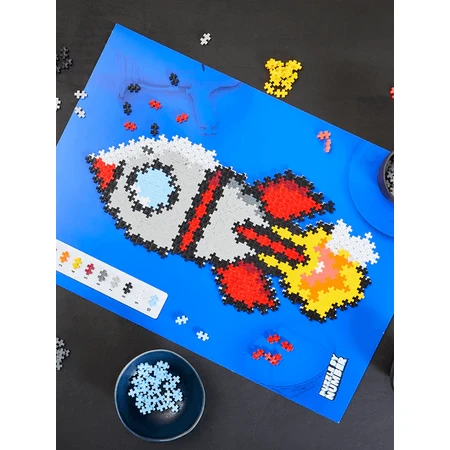 Plus-Plus Getallen Puzzels, 500 stukjes, Raket