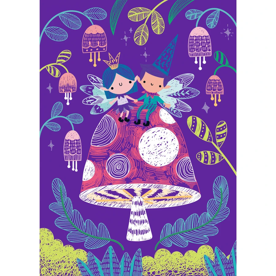 A5 Scratch A5 - Elves in the forest