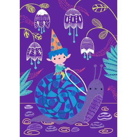 A5 Scratch A5 - Elves in the forest