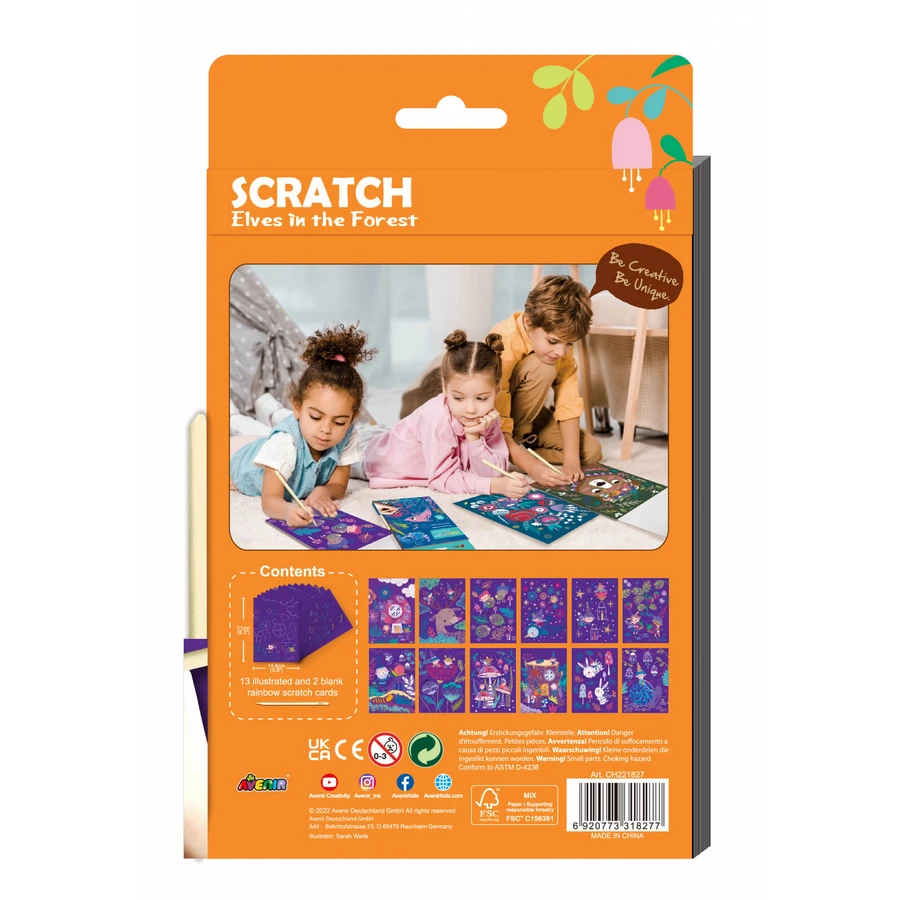 A5 Scratch A5 - Elves in the forest