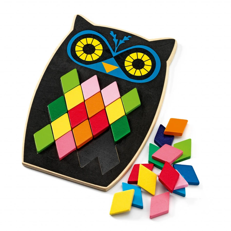 Uil mozaïek puzzel
