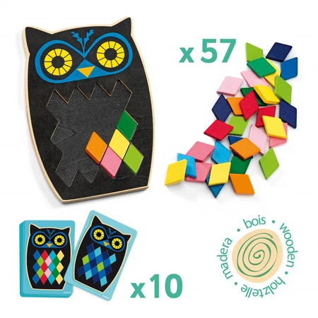 Uil mozaïek puzzel