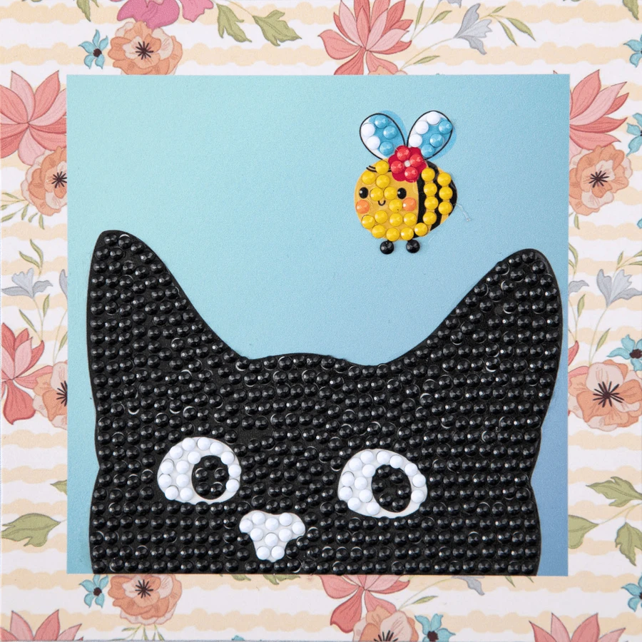 Kreatives Diamant-Malset - Schelmisch - Katze
