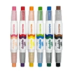 Double wax crayons, set of 6, Double up! , 12 colors