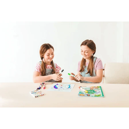 Double wax crayons, set of 6, Double up! , 12 colors