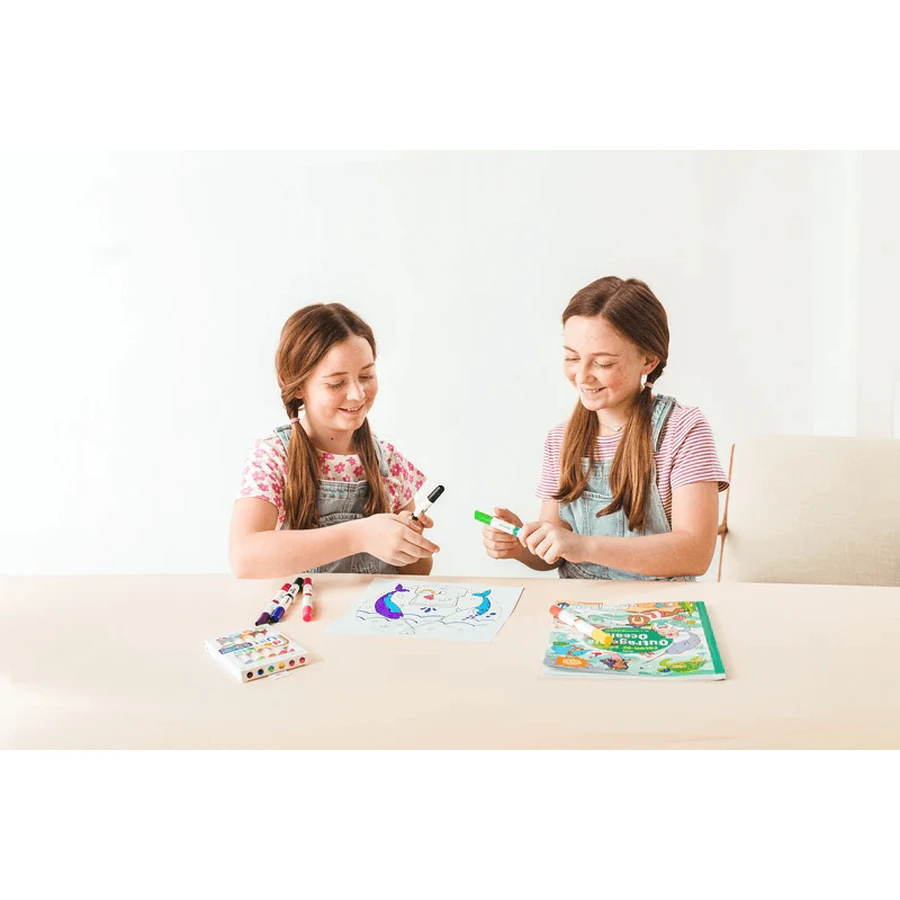 Double wax crayons, set of 6, Double up! , 12 colors