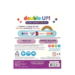 Double wax crayons, set of 6, Double up! , 12 colors