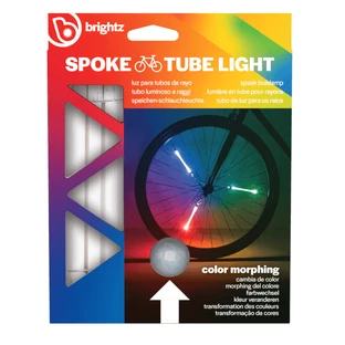 Tubular LED lights for bicycle wheels, SpinBrightz, multicolor