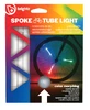 Tubular LED lights for bicycle wheels, SpinBrightz, multicolor