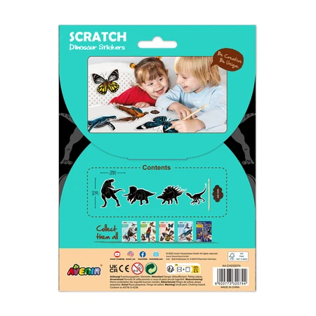 Radierbare Sticker - Dinosaurier, Kollektion Natural Creations