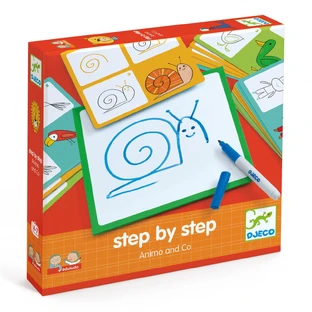 Draw step by step, animals & co Djeco