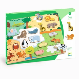 Houten legpuzzel Animo, Djeco