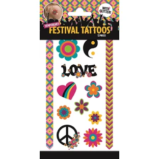 Glitter Festival Tattoos