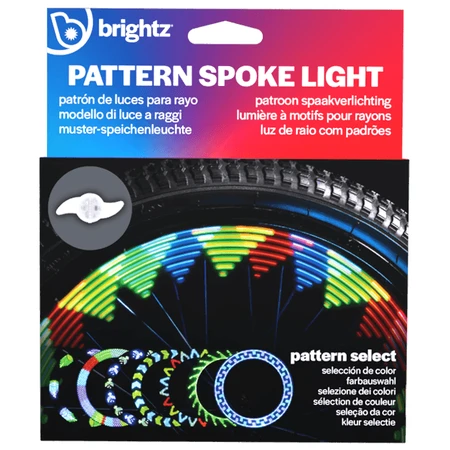 Lampe LED avec effets animés pour rayons de vélo, ShapeBrightz