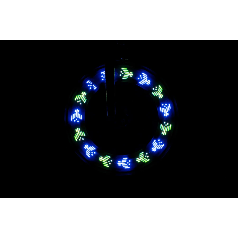 Lampe LED avec effets animés pour rayons de vélo, ShapeBrightz