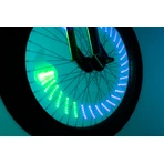 Lampe LED avec effets animés pour rayons de vélo, ShapeBrightz