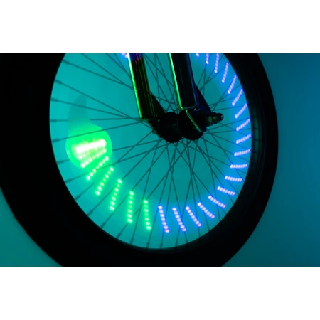 Lampe LED avec effets animés pour rayons de vélo, ShapeBrightz