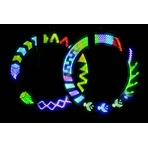 Lampe LED avec effets animés pour rayons de vélo, ShapeBrightz