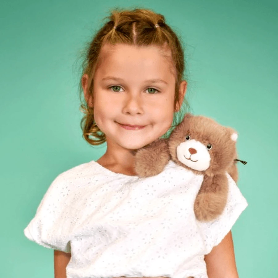 Relaxing and stress relieving plush toy - Teddy Bear - magnetic, 30 cm, brown