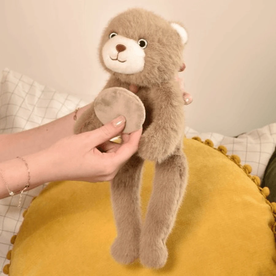 Relaxing and stress relieving plush toy - Teddy Bear - magnetic, 30 cm, brown