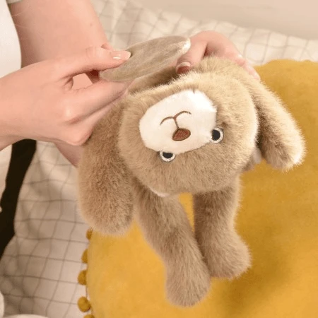 Relaxing and stress relieving plush toy - Teddy Bear - magnetic, 30 cm, brown