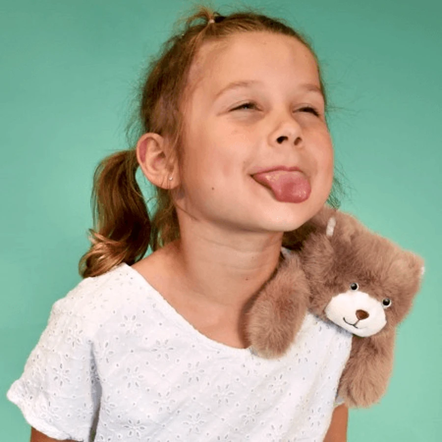 Relaxing and stress relieving plush toy - Teddy Bear - magnetic, 30 cm, brown