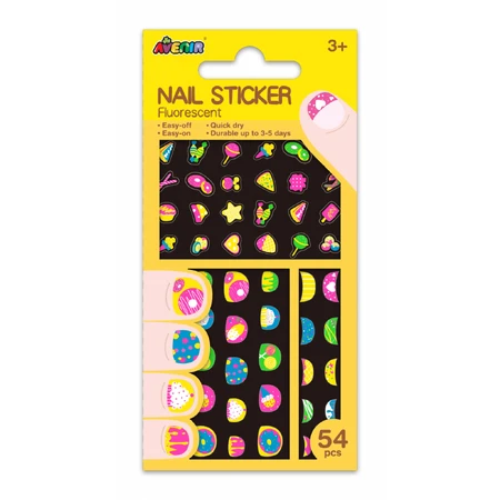 Pegatinas para uñas que brillan en la oscuridad - Cookie