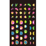 Pegatinas para uñas que brillan en la oscuridad - Cookie