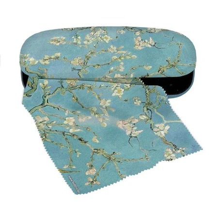 Van Gogh Almond Bossom, Fridolin glasses case with textile and protection