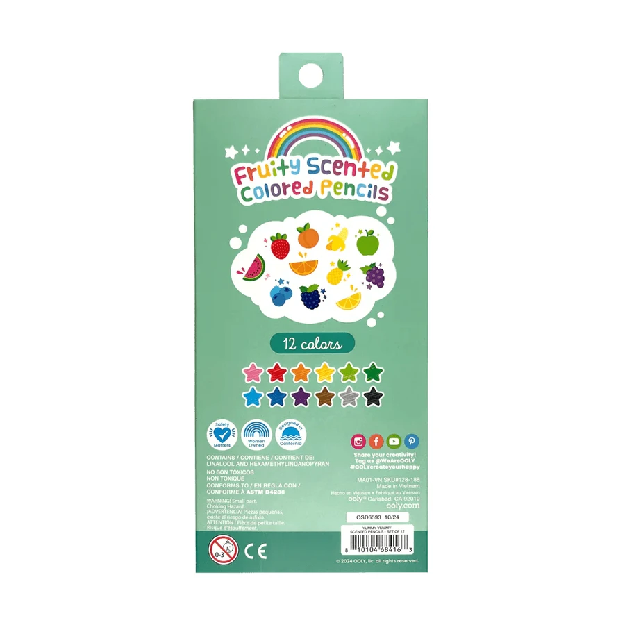 Scented colored pencils - Yummy Yummy, set of 12