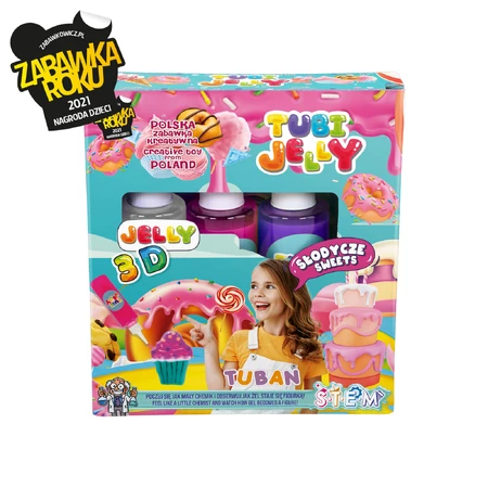 JELLY TUBES SET with 3 colors - SWEETS