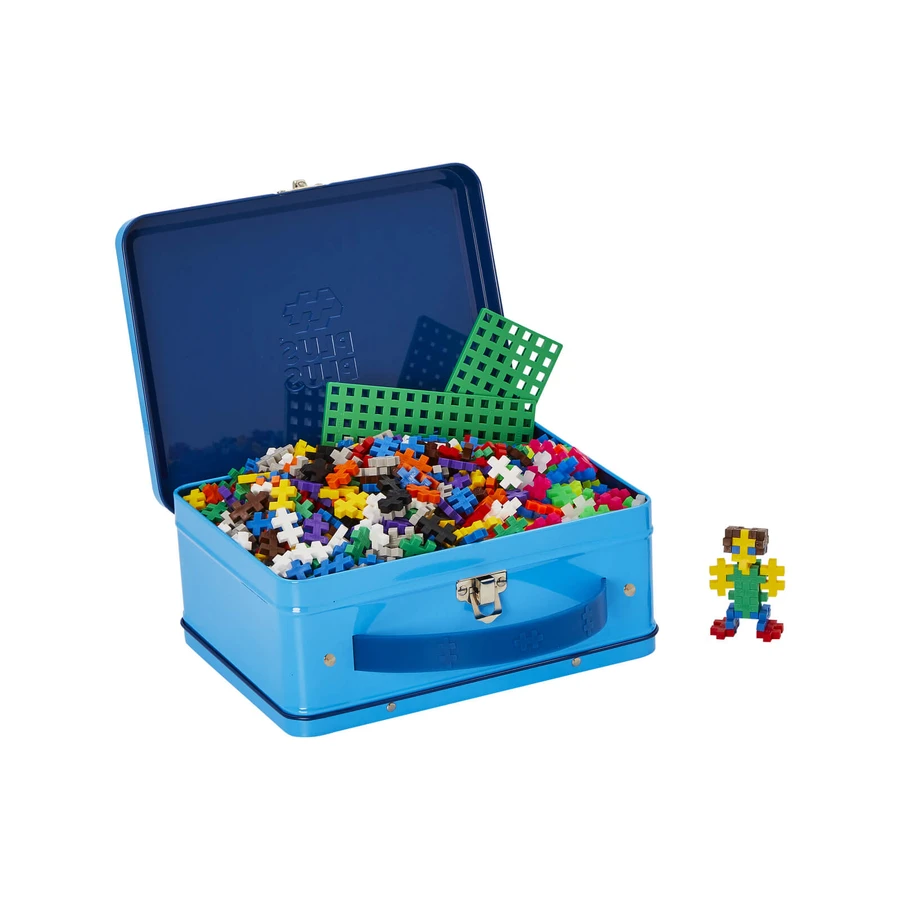 Jeu de construction Plus-Plus, 600 pièces, portable, dans une boîte en métal, couleurs standard