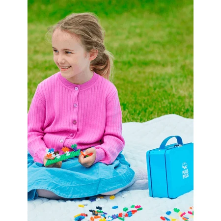 Jeu de construction Plus-Plus, 600 pièces, portable, dans une boîte en métal, couleurs standard
