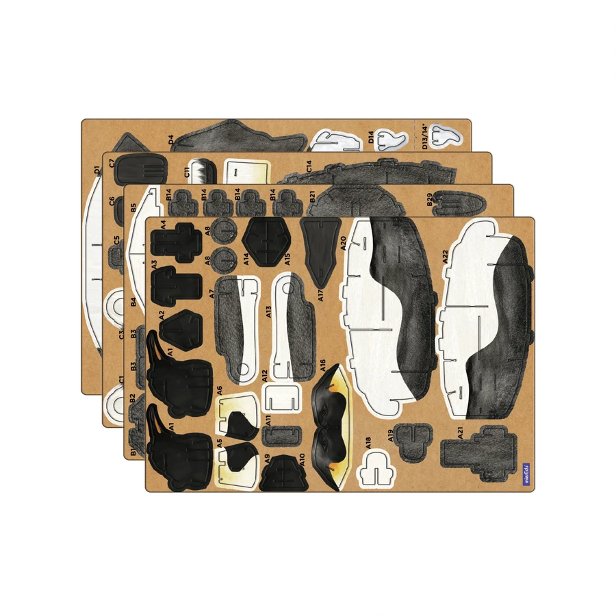3D adjustable puzzle - Imperial Penguin (deluxe)