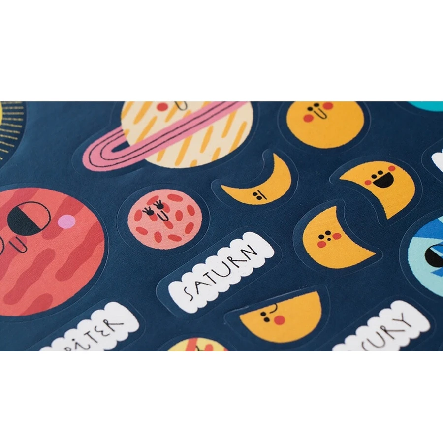 Set of repositionable stickers Londji, Cosmos