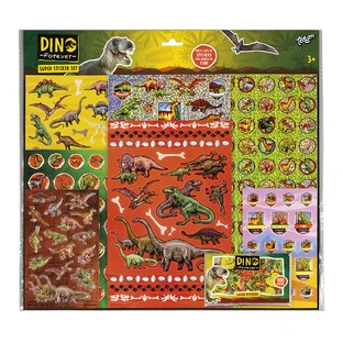 Super set of dinosaur stickers
