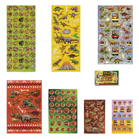 Súper set de pegatinas de dinosaurios