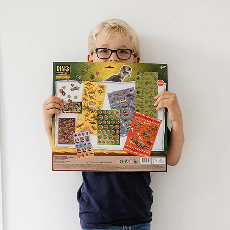 Súper set de pegatinas de dinosaurios