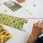 Súper set de pegatinas de dinosaurios
