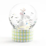 Mini globe with snow and character, Djeco Penguin