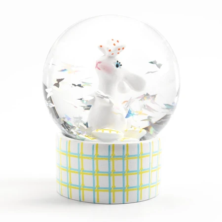 Mini globe with snow and character, Djeco Penguin