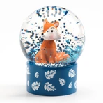 Mini globe with snow and character, Djeco Penguin