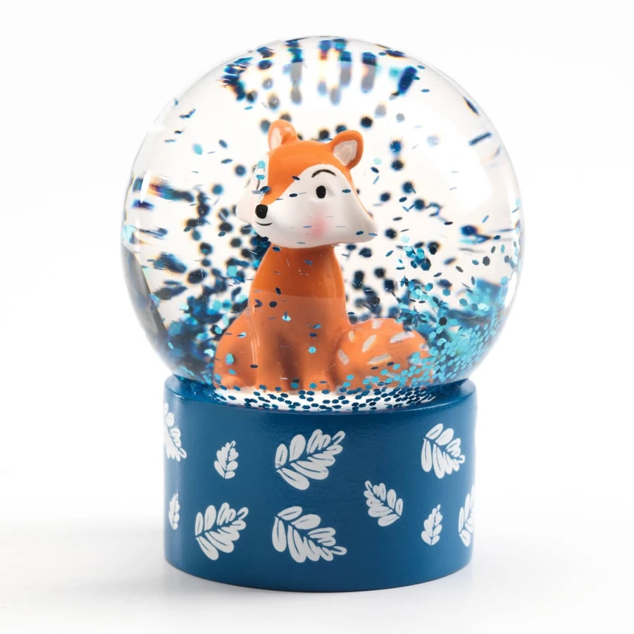 Mini globe with snow and character, Djeco Penguin