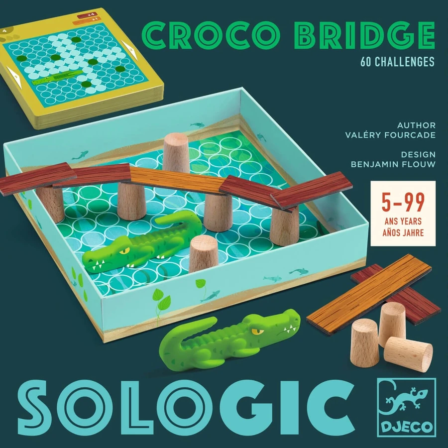 Juego de lógica Crocodile Bridge, Djeco