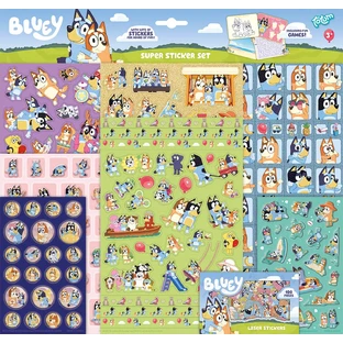 Super set of Bluey stickers