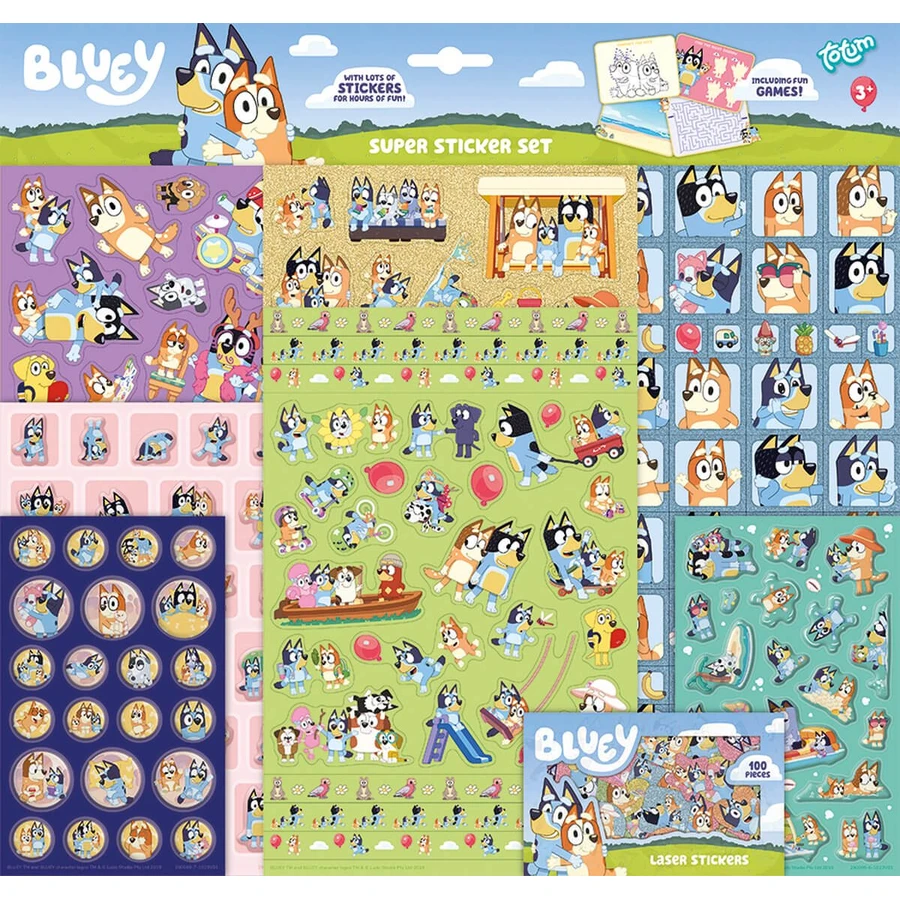 Super set of Bluey stickers